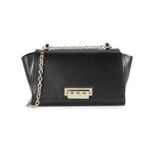 Zac Posen Black Crossbody Bag with Gold Chain